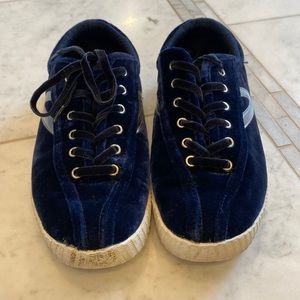 Tretorn Blue Velvet Sneakers